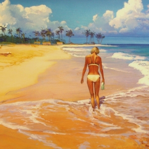 SHALLOW. The Breakers Hotel, Florida 2005-2006 Seascape paintings 24″x36″