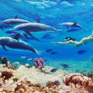 NAUTILUS The Breakers Hotel, Florida 2005-2006 Seascape paintings 24″x36″