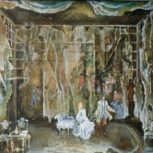 Treachery and love by Shchiller Stage design. Grozny Theater